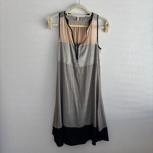 Dorothee Schumacher Silk Tri-Color Mini Dress